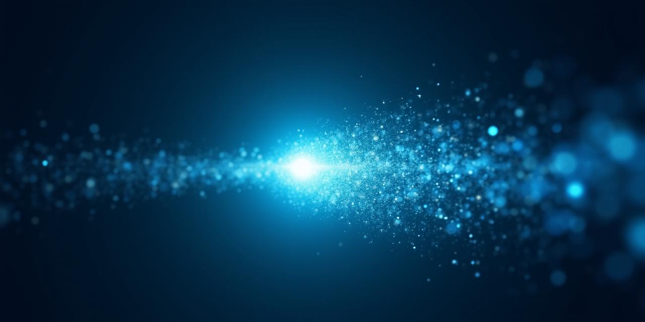 Abstract visualization of data flowing into an intelligent AI core