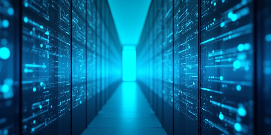 Abstract representation of secure data processing at GuildCraft Analytics